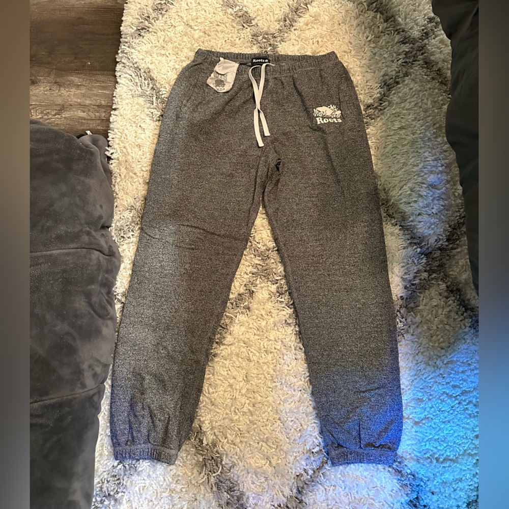Roots size large grey joggers